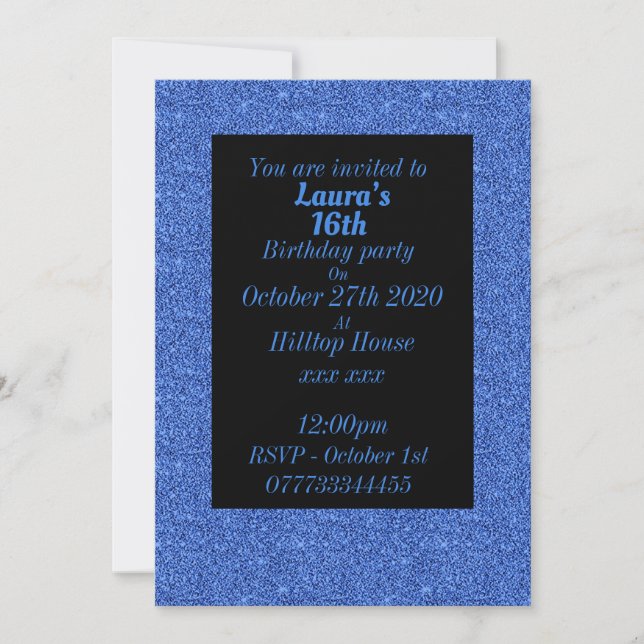 Invitations de fête d'anniversaire personnalisées (Devant)