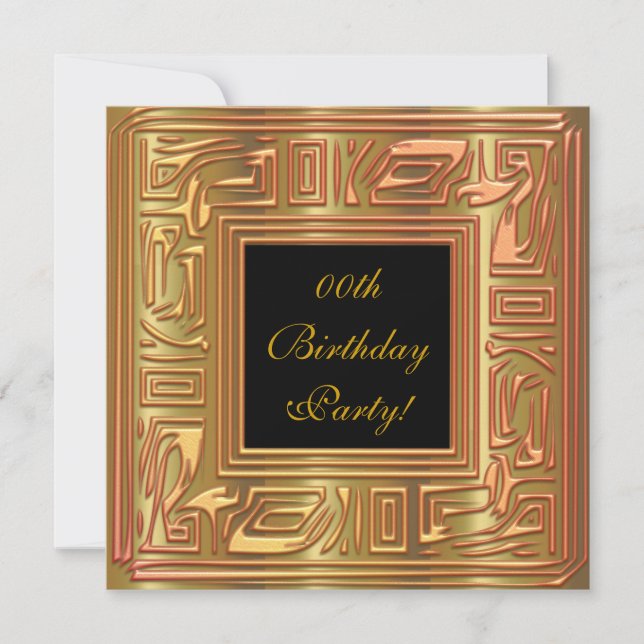 Invitations de fête d'anniversaire personnalisées (Devant)