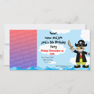 Invitations de fête d'anniversaire (pirate)