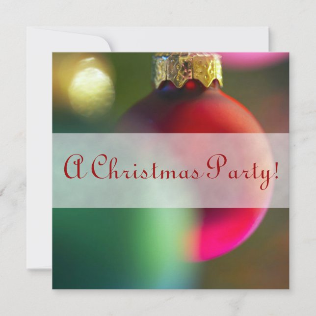 Invitations de fête de décoration de Noël de (Devant)