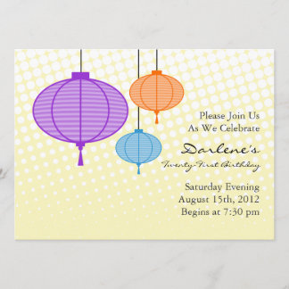 Invitations de fête de fête d'anniversaire de