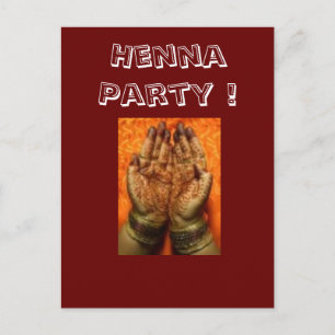 Invitations de fête de henné