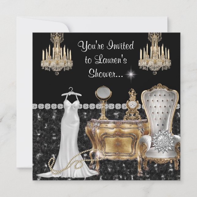 INVITATIONS de Fête de la mariée de CHARME de (Devant)
