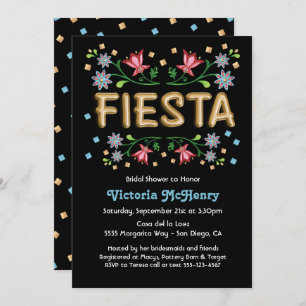 Invitations de Fête de la mariée de fiesta de