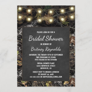 Invitations de Fête de la mariée de tableau de