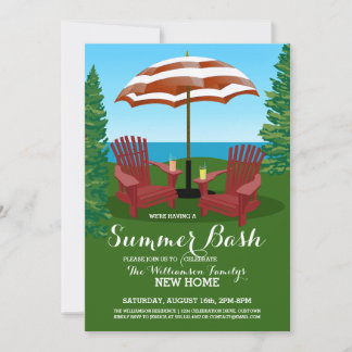 Invitations de fête d'été Fun