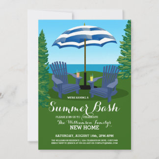 Invitations de fête d'été Fun