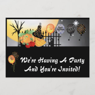 Invitations de fête d'Halloween