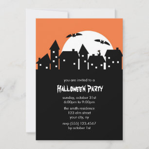Invitations de fête d'Halloween