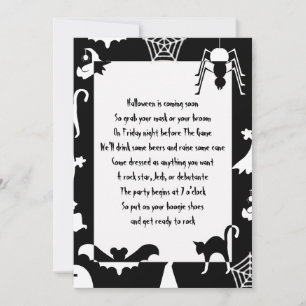 Invitations de fête d'Halloween