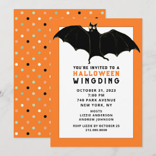 Invitations de fête d'Halloween amusantes