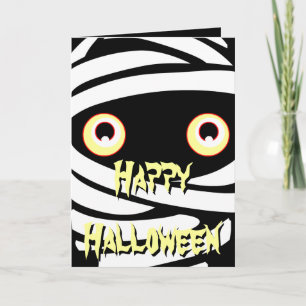 Invitations de fête d'Halloween Cartes de momie pe