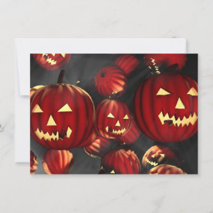 Invitations de fête d'Halloween Jack o lanternes