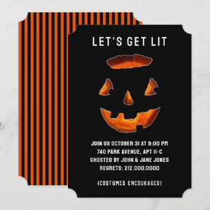 Invitations de fête d'Halloween pour adultes