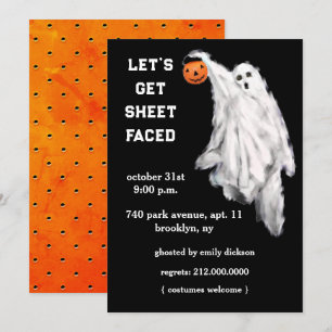 Invitations de fête d'Halloween pour adultes