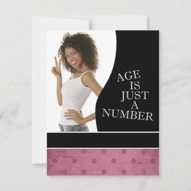 Invitations de fête du 30e anniversaire (rose) (Devant)