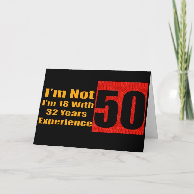 Invitations de fête du 50e anniversaire (Devant)