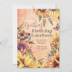 Invitations de fête du tournesol