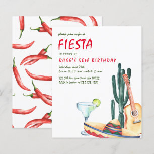 Invitations de fête Fiesta Budget