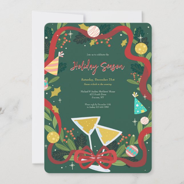 Invitations de fêtes (Devant)