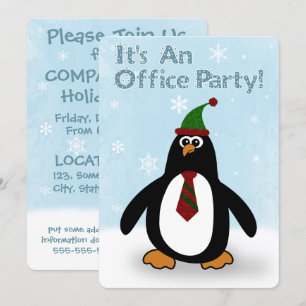 Invitations de fêtes du bureau de vacances