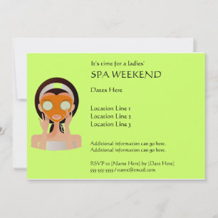 Invitations de fin de semaine Spa