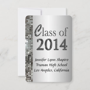 Invitations de fin d'études Classy Silver 2014