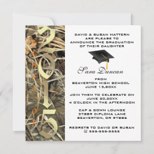Invitations de fin d'études en Camo classique 2015