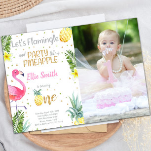Invitations de Flamant rose photo Invitations d'