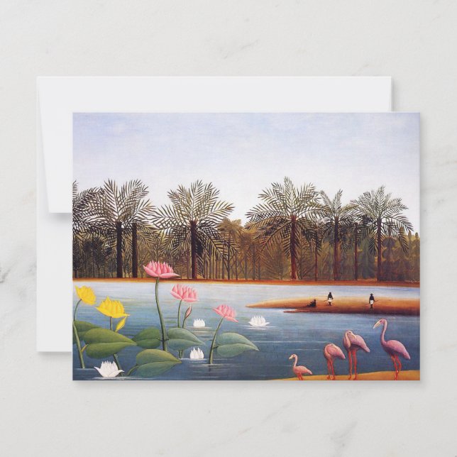 Invitations de Flamants roses de Henri Rousseau (Devant)