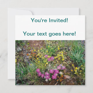 Invitations de Fleurs sauvages alpins
