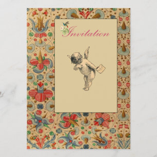Invitations de Floral Cherub