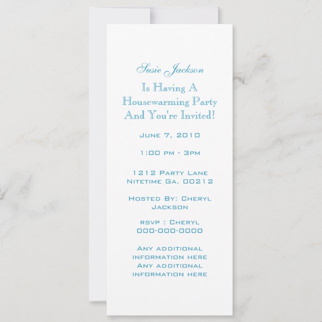 Invitations de Flower Bouquet Houseclimate Party (Devant)