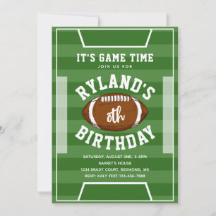 Invitations de football Football Anniversaire
