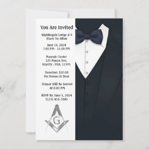 Invitations de freemason
