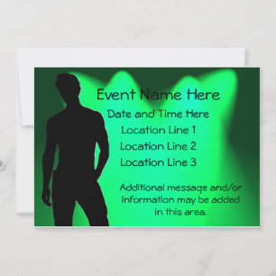 Invitations de Hot Guy Party