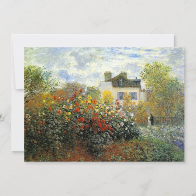 Invitations de jardin Monet Rose (Devant)