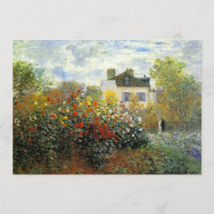 Invitations de jardin Monet Rose