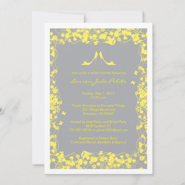Invitations de Jennifer - texte moderne (Devant)