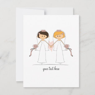 Invitations de jeune mariée et de mariage de jeune