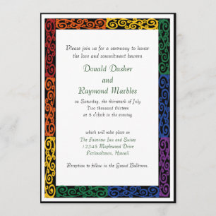 Invitations de la cérémonie d'engagement personnal