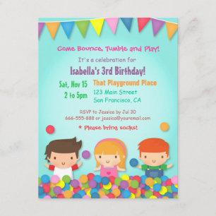 Invitations de la fête Anniversaire de enfant Ball