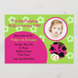 Invitations de la fête d'anniversaire de la photo