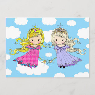 Invitations de la fête d'anniversaire de Twin Girl