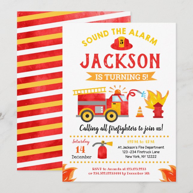 Invitations de la fête d'anniversaire du moteur d' (Devant / Derrière)