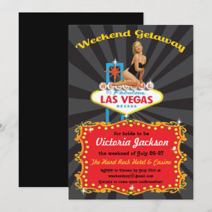 Invitations de la fête de départ de Las Vegas Week