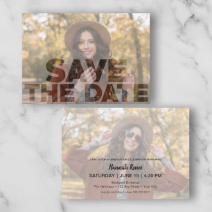 Invitations de la fête de graduation photo de couv