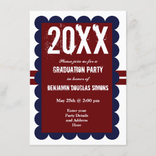 Invitations de la fête de graduation sur mesure Re
