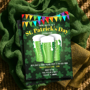 Invitations de la fête de la bière St. Patrick