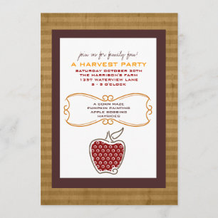 Invitations de la fête de la récolte d'automne